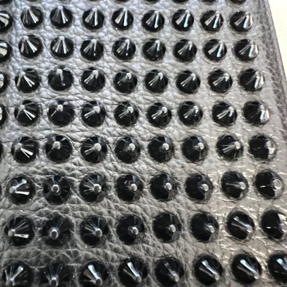 $1699 Authentic CHRISTIAN LOUBOUTIN Paris Made in ITALY Panettone Spike Wallet - Picture 11 of 12